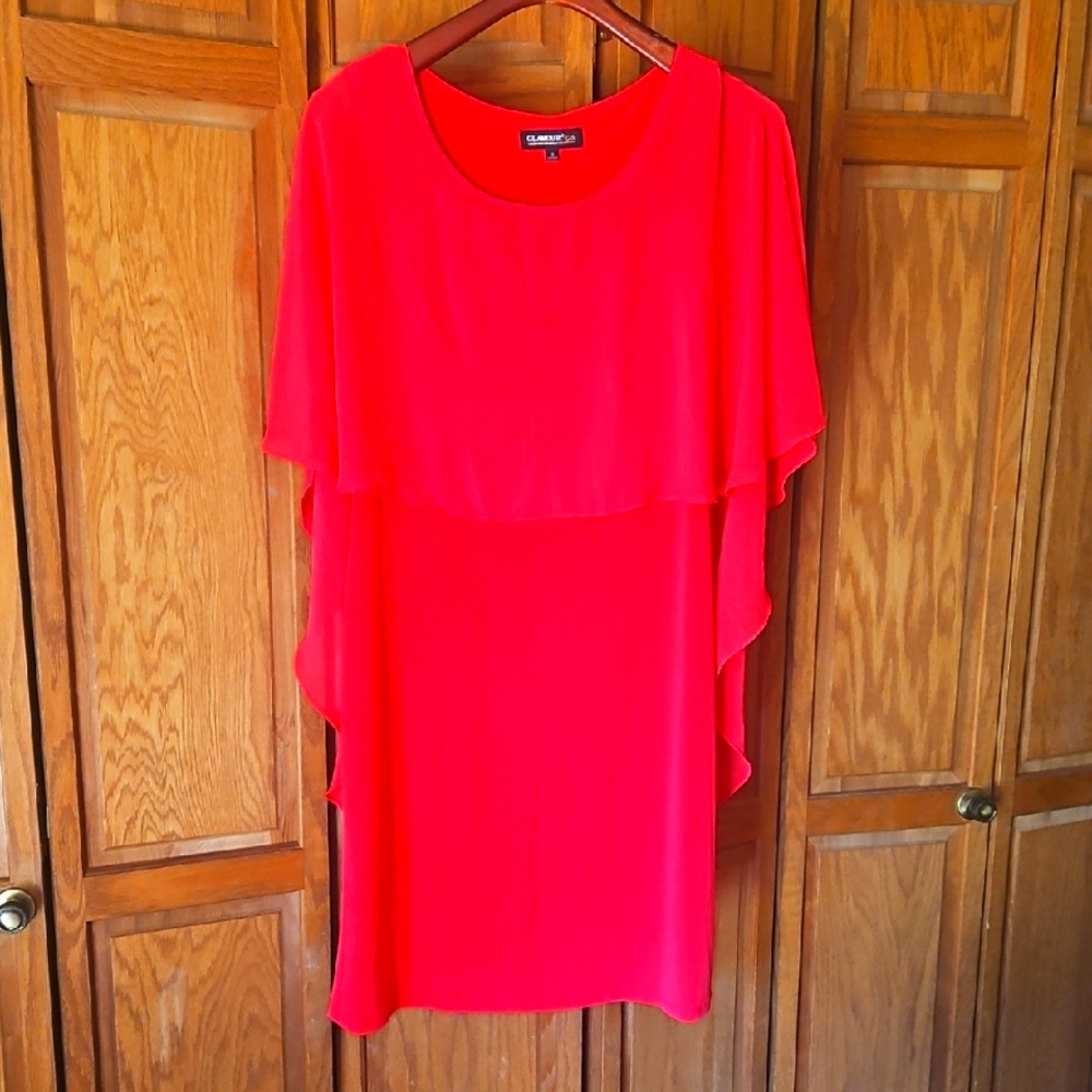 Elegant Red Layered Top